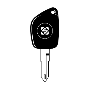 Llave transponder s/chip c/tapón NE72ATE