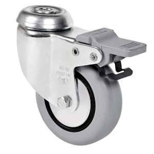 Rueda de goma gris inyectada Agujero Freno SERIE BH-PGI 