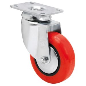 Rueda de poliuretano inyectado Giratoria SERIE BH-PPI 