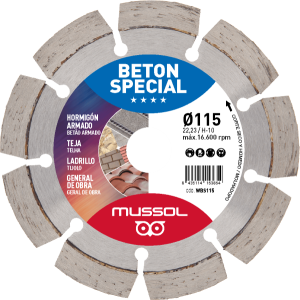 Disco Diamante Segementado BETON ESPECIAL