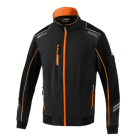 CHAQUETA CORTAVIENTO AUSTIN NEGRO-NARANJA