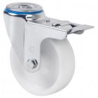 Rueda de poliamix blanco Agujero Freno SERIE ZV-UT 