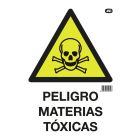 Cartel plástico "RIESGO INTOXICACIÓN"