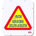Señal metálica "ACERA EN OBRAS"