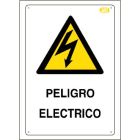 Cartel plástico "PELIGRO ELÉCTRICO"