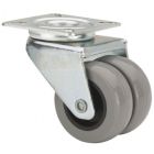 Rueda de poliamida gris Giratoria SERIE 411 