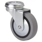 Rueda de goma gris inyectada Agujero SERIE B-PGI