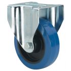 Rueda de goma elástica azul Fija SERIE ZV-PGM 