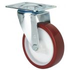 Rueda de poliuretano inyectado Giratoria SERIE ZV-POL 