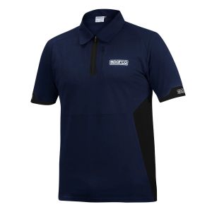 POLO CON CREMALLERA AZUL MARINO-NEGRO