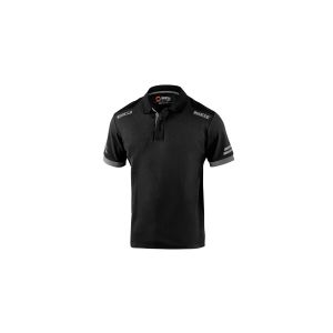 polo tecnico negro gris sparco
