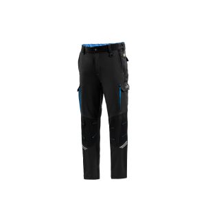 pantalon Tech negro-azul