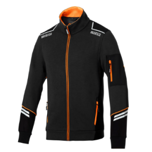 SUDADERA TÉCNICA ALABAMA NEGRO-NARANJA