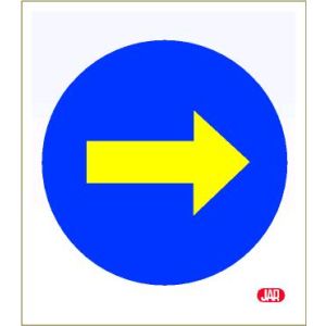 bolsa señal dirección obligatoria derecha