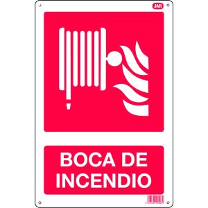 cartel boca de incendios