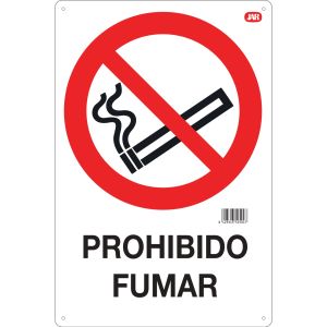 Cartel plástico "PROHIBIDO FUMAR"