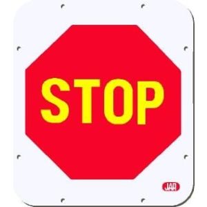 señal metálica de stop