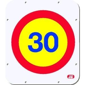 señal metalica limite de velocidad 30