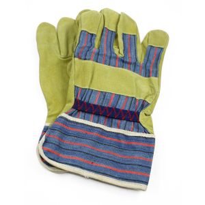guantes piel y lona
