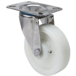 Rueda de nylon extrafuerte Giratoria SERIE ZVI INOX-FT 