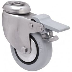 Rueda de goma gris inyectada Agujero Freno SERIE BHI INOX-PGI 
