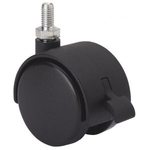 Rueda para silla de oficina SERIE DK Espiga Roscada Freno