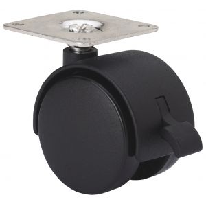Rueda para silla de oficina SERIE DK Giratoria Freno
