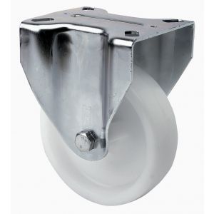Rueda de poliamix blanco Fija SERIE ZV-UT 