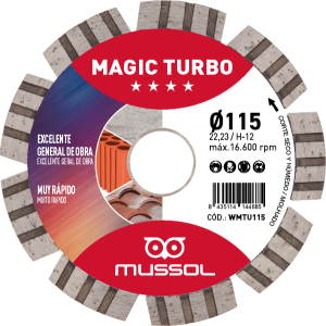 Disco Diamante Turbo Segmentado MASTER TURBO