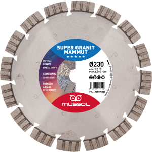 Disco Diamante Turbo Segmentado SUPER GRANIT MAMMUT