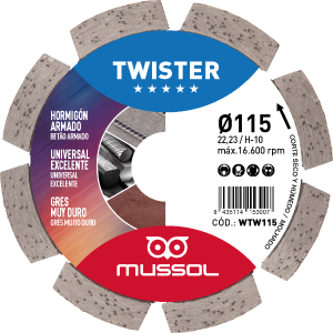Disco Diamante Segmentado TWISTER