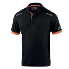 POLO TÉCNICO TOLEDO NEGRO-NARANJA