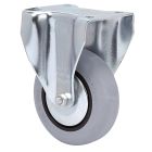 Rueda de goma gris inyectada Fija SERIE BH-PGI 