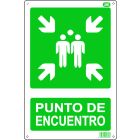 Cartel plástico "PUNTO DE ENCUENTRO"
