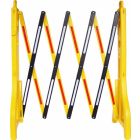 Valla extensible plástica con reflectantes