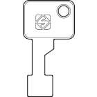 Llave frontal latón brillante TV5